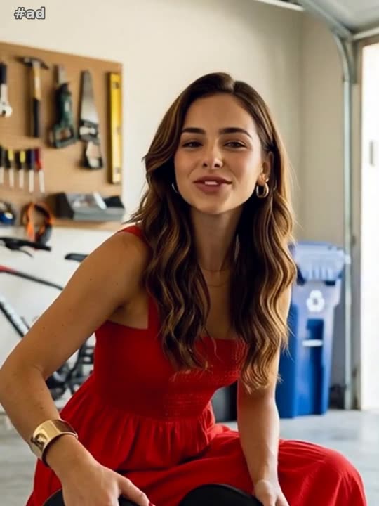 a bold red smocked sundress with short flutter sleeves