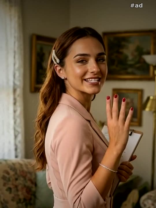 a sleek blush-pink tailored jumpsuit with a belted waist and wide legs